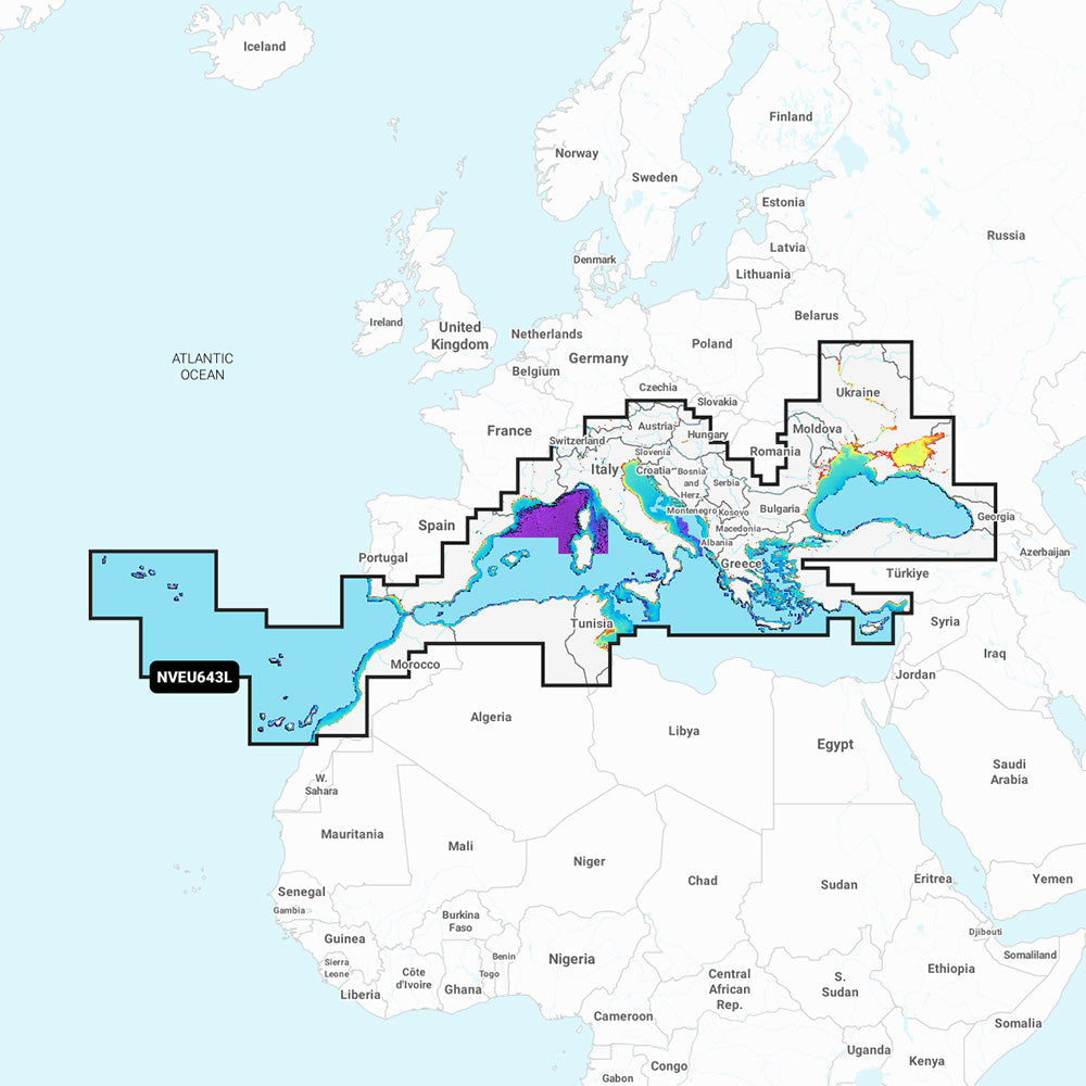 Garmin Navionics Vision+&trade; NVEU643L Mediterranean &amp; Black Sea
