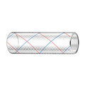 Trident Marine 1/2" x 50' Clear Reinforced PVC Hose Tubing Red  Blue Tracer [162-0126]