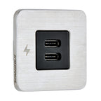 Scanstrut TILE USB-C Interior Charging Socket - 12/24V - Stainless Steel Bezel [SC-TILE-21]