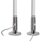 Scout Titan Series 4' White VHF Antenna 3dB Stainless Steel Ferule w/5M RG-58 Includes PL-259 [PF AN NVHF00044T]