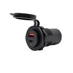 Bluewater Round Dual USB/USB-C Charger [3000-4001A]