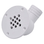 T-M Marine 90-Degree Cockpit Scupper Drain - White [CSD-92-DP]