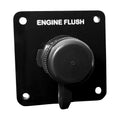 Flushmaster Vertical Single Outlet Flush Port Reroute - Black Acrylic - 3/8" Barb [SM-QCR1BV38]