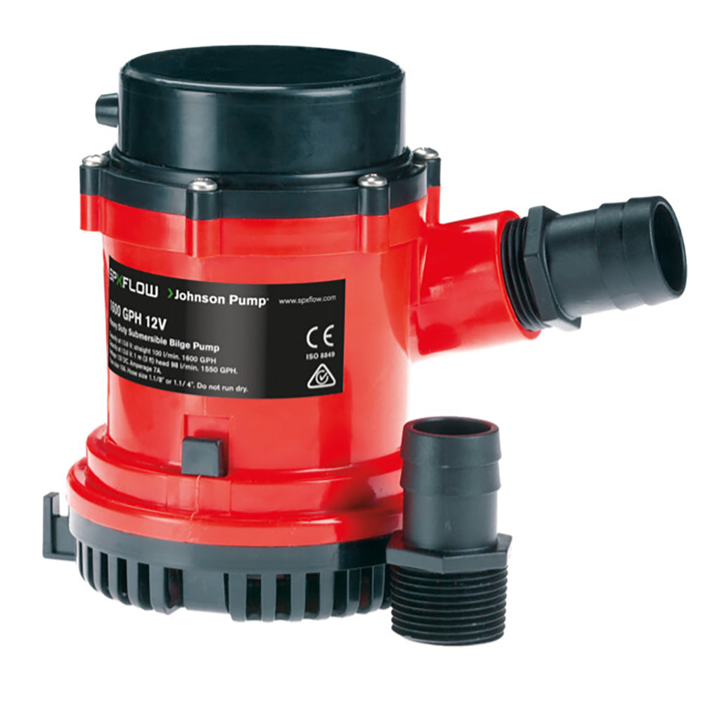 Johnson Pump 1600 GPH Bilge Pump 1-1/8" Hose 12V [16004-00]