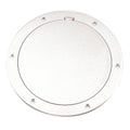 Beckson 6" Smooth Center Pry-Out Deck Plate - White [DP61-W]