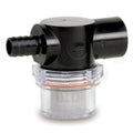 Shurflo by Pentair Twist-On Water Strainer - 1/2" Barb Inlet - Clear Bowl