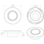 Lumitec Orbit Spectrum Flush Mount Down Light - Brushed Housing - White Dimming  Red/Blue Non-Dimming [112507]