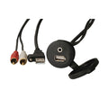 Fusion MS-CBUUSB3.5 Panel Mount USB &amp; 3.5mm Headphone Jack