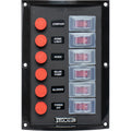 Sea-Dog Splash Guard Switch Panel Vertical - 6 Switch [424116-1]