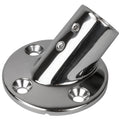 Sea-Dog Rail Base Fitting 2-3/4" Round Base 45 316 Stainless Steel - 1" OD [280451-1]