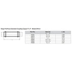 Viega ProPress 1" Extended Coupling w/o Stop - Double Press Connection - Smart Connect Technology [79015]