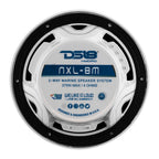 DS18 New Edition HYDRO 8" 2-Way Marine Speakers w/RGB LED Lighting 375W - White  [NXL-8M/WH]