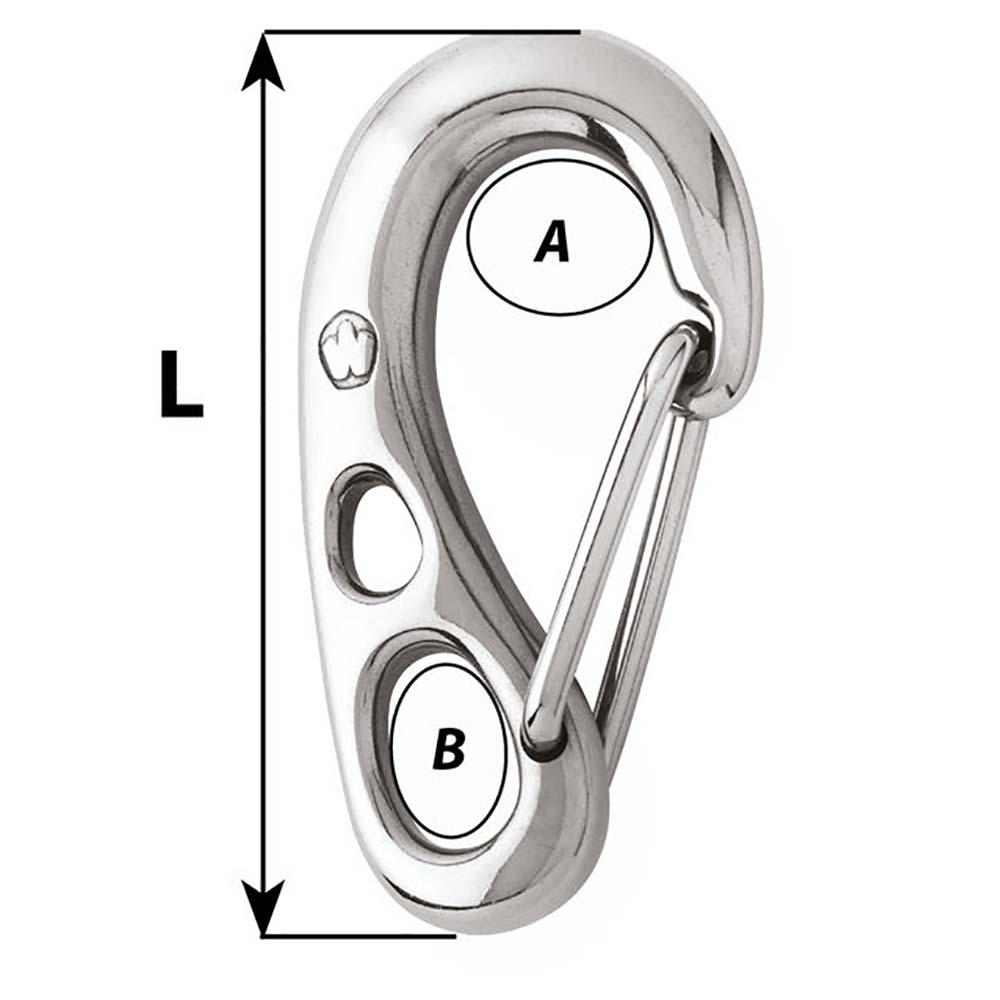 Wichard 3" HR Safety Snap Hook - 75mm [2381W]