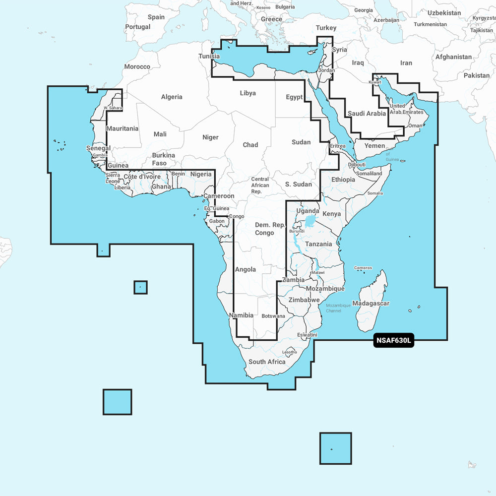 Garmin Navionics+ NSAF630L - Africa &amp; Middle East - Marine Chart