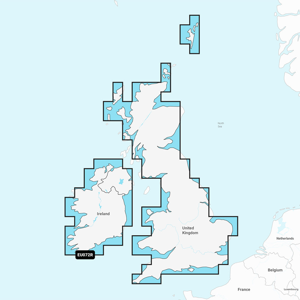 Garmin Navionics+ NSEU072R - U.K. &amp; Ireland Lakes &amp; Rivers - Marine Chart