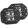 RIGID Industries D-Series PRO Flood Flush Mount Black Light - Pair