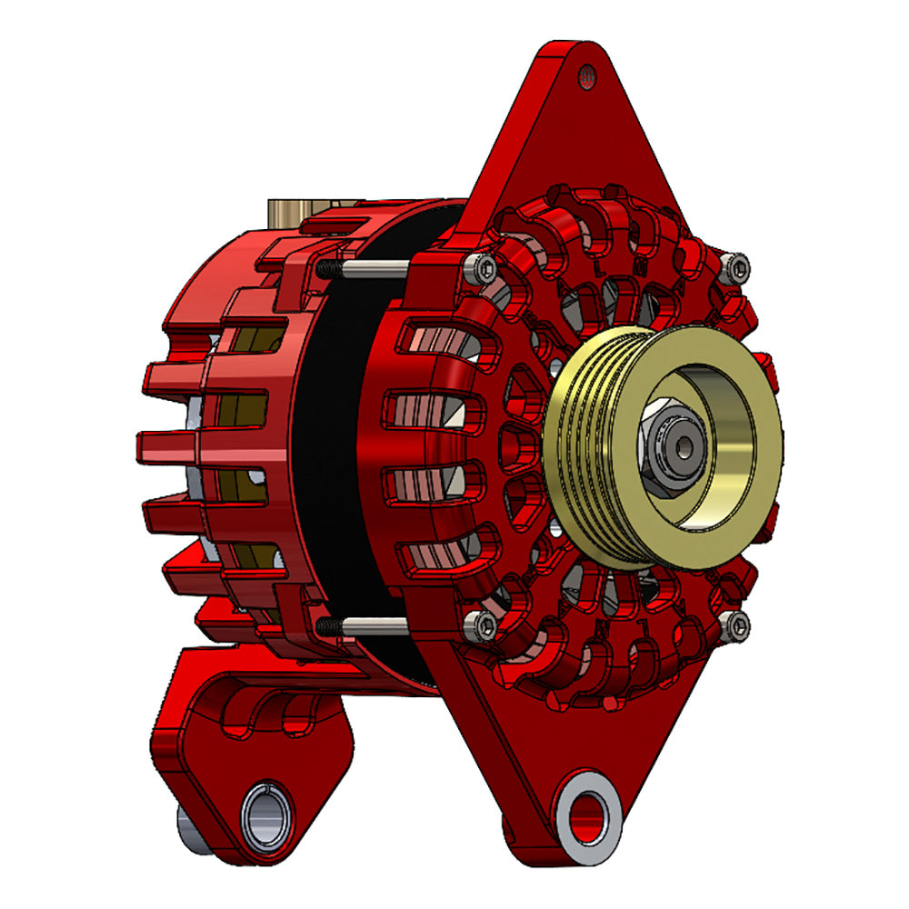 Balmar Alternator 170 AMP 12V 4" Dual Foot Saddle K6 Pulley [XT-DF4-170-K6]