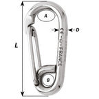 Wichard Symmetric Carbin Hook - 120mm Length - 15/32" [2317W]