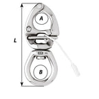 Wichard HR Quick Release Snap Shackle With Large Bail -145mm Length - 5-45/64" [2777W]