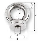 Wichard 6mm Eye Nut - 1/2" Diameter [6333W]