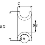 Wichard FRX10 Friction Ring - 10mm (25/64") [21008W]
