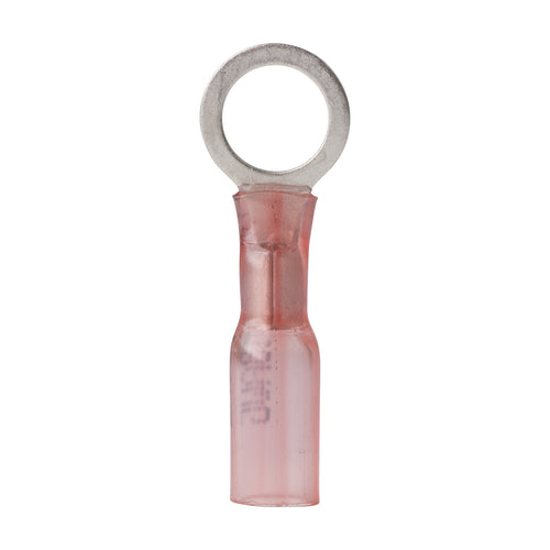Ancor 22-18 5/16 Ring Terminal Heat Shrink Red 100 Pack
