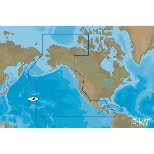 C-Map M-Na-D035 4D microSD Pacific Coast Panama to Alaska Continental