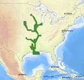 C-Map M-Na-D038 4D microSD US Rivers MS, Red, AR Ouachita, IL, MO