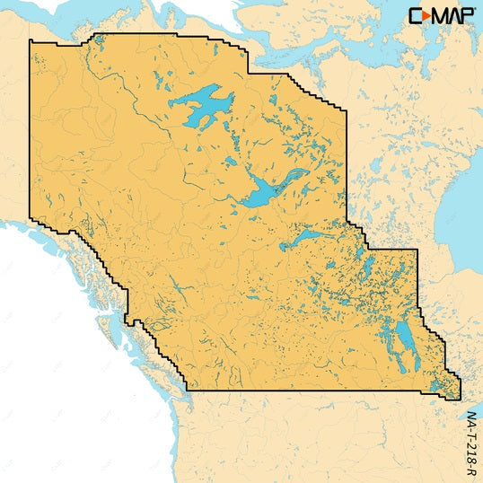 C-Map Reveal X Inland Canada Lakes West microSD