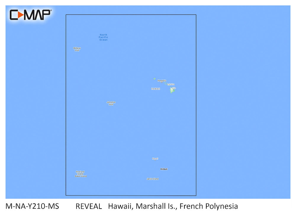 C-Map Reveal Coastal Hawaii, Marshall Islands and French Polynesia