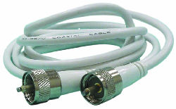Digital 20ft RG8X W/ Mini UHF Female Connectors & PL259 Adap