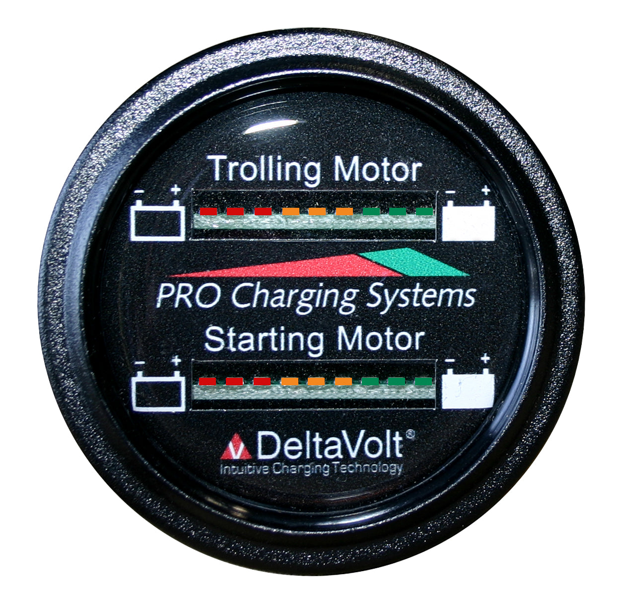 Dual Pro Battery Fuel Gauge for 2 - 12v Systems