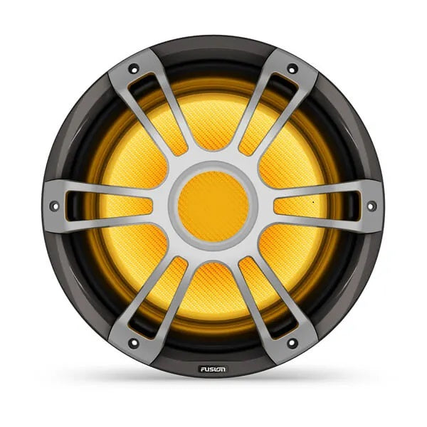 Fusion SG-SL123SPG 12in 600 Watt Sub-Woofer Sports Grill Gray