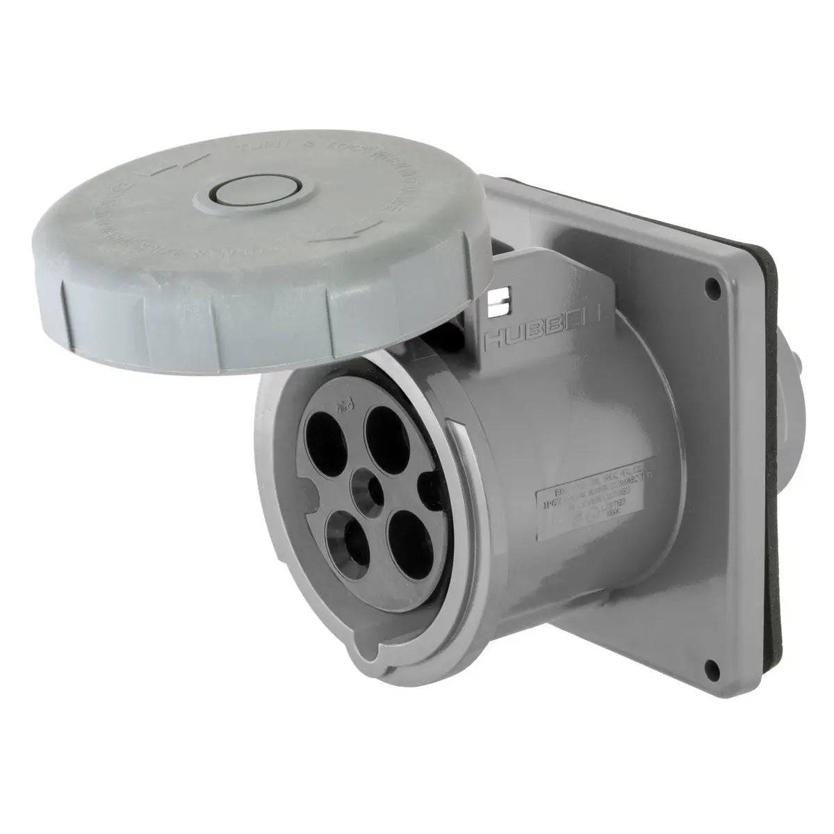 Hubbell M4100R12 100A 125/250v Dockside Receptacle