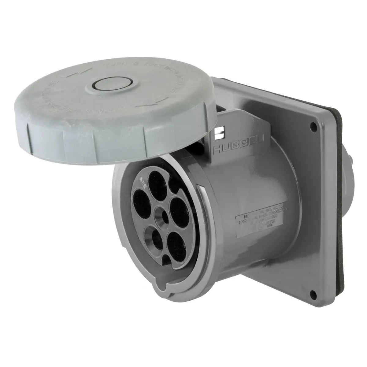Hubbell M5100R9 100A 30Y 120/208v Dockside Receptacle