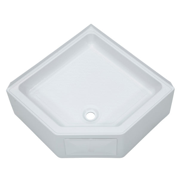 LIPPERT COMP 27X27 CORNER SHOWER PAN CD WHT [325246]