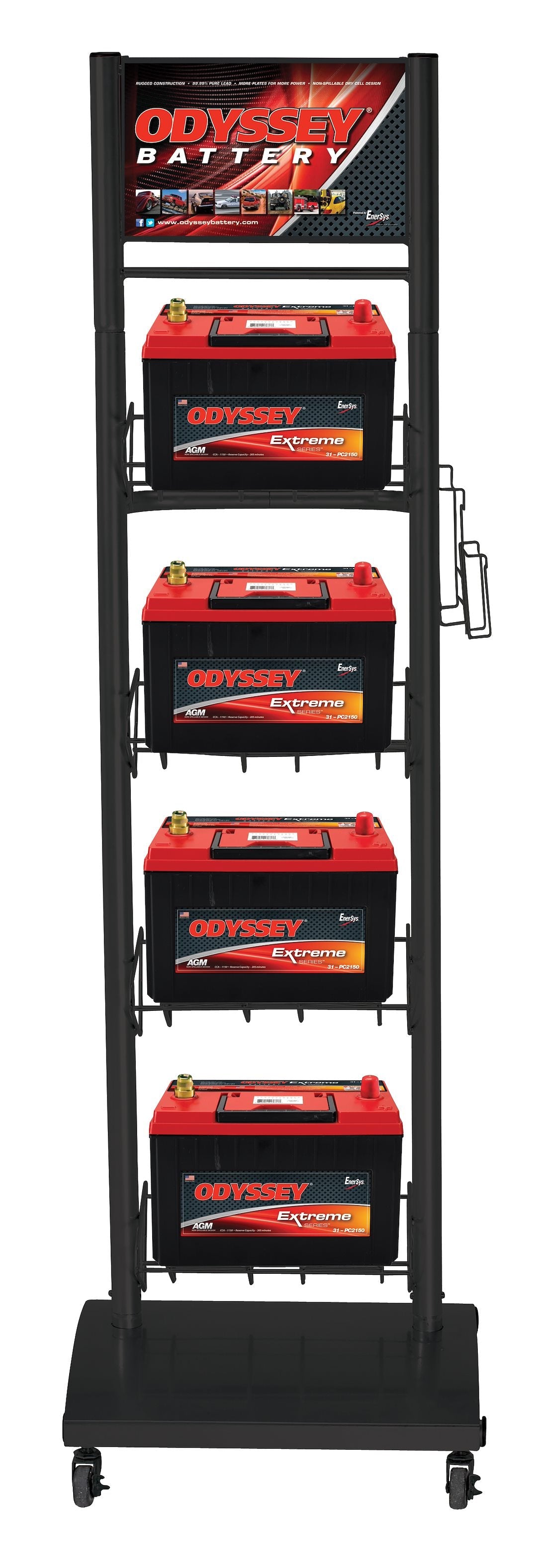 ODYSSEY ODYSSEY 4 TIER BATTERY RACK [ODY4RETAILER]