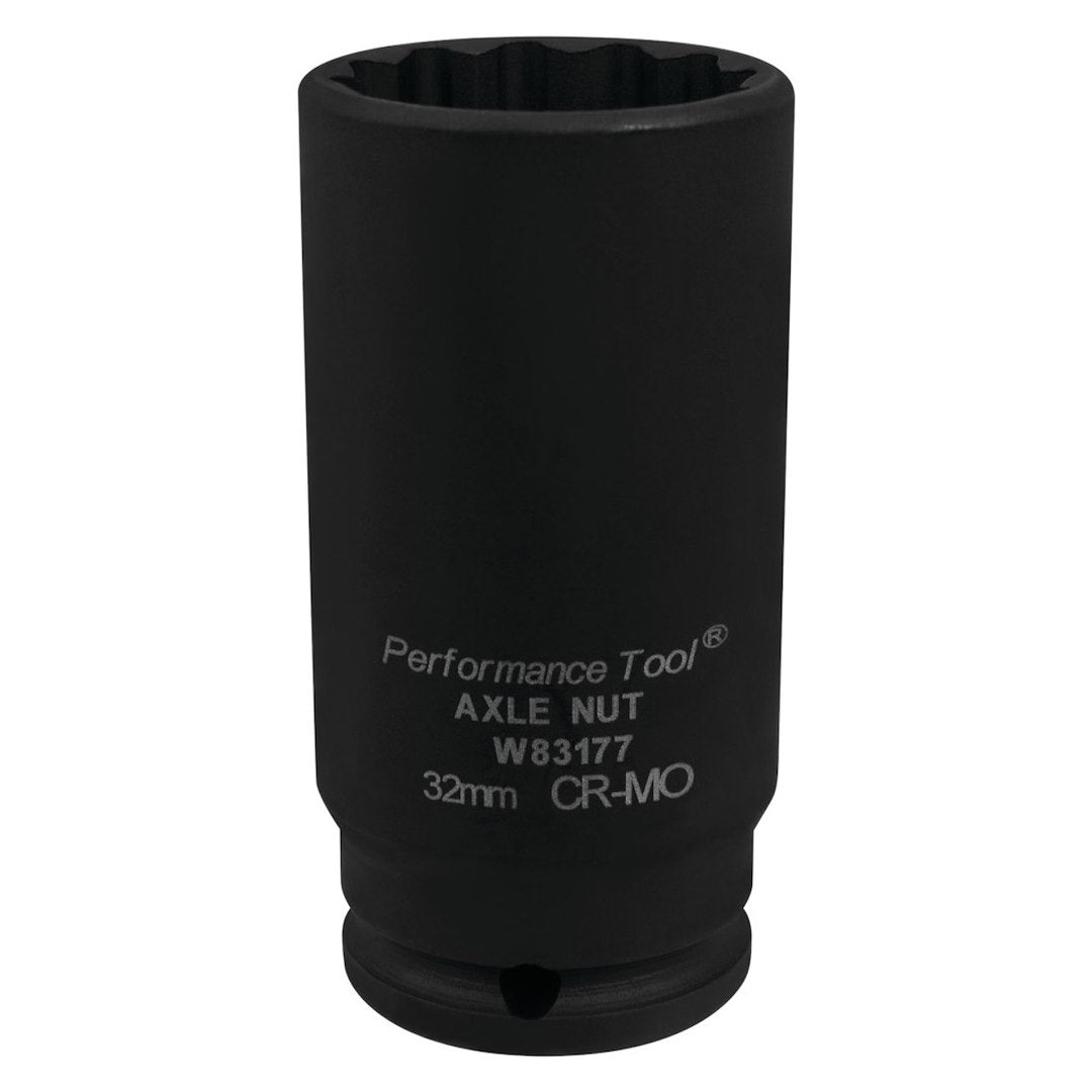 PERFORM TOOL 32MM 12PT AXLE NUT SOCKET [W83177]