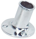WHITECAP IND C.P. BRASS FLAGPOLE SOCKET  1-1/4' [S-5003C]