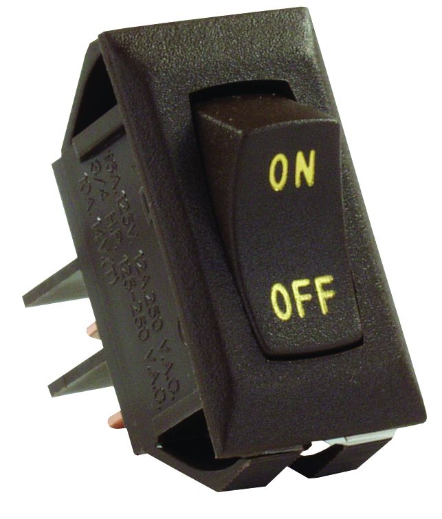 JR Products Label 12v on/Off Sw  Br [12605]