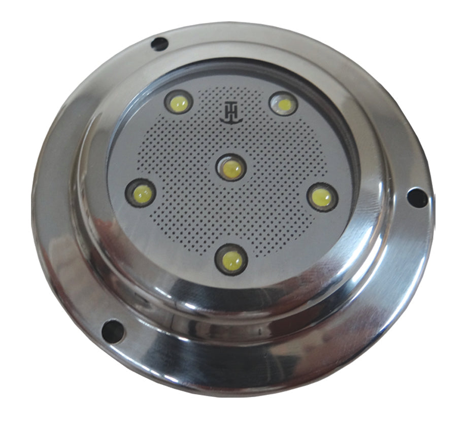 T-H MARINE ROUND U/W BLUE LED W/ SS BEZEL [LED-39061-DP]