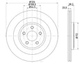 HELLA DISC BRAKE ROTOR [355115582]