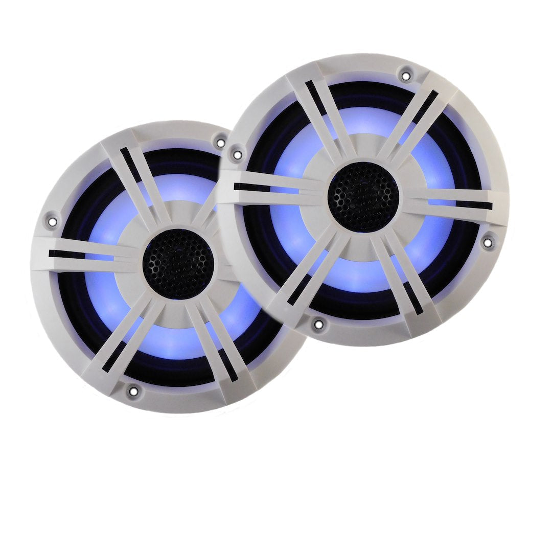 PQN ENTRPRIS 6.5  BT LED SPEAKER WHITE [RV652BTWLD]