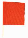 TAYLOR MADE SKIER DOWN FLAG WITH 18' POLE [93978]