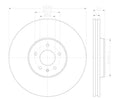 HELLA DISC BRAKE ROTOR [355123112]
