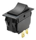 WHITECAP IND BLACK ROCKER SWITCH (ON/OFF) [S-8051C]