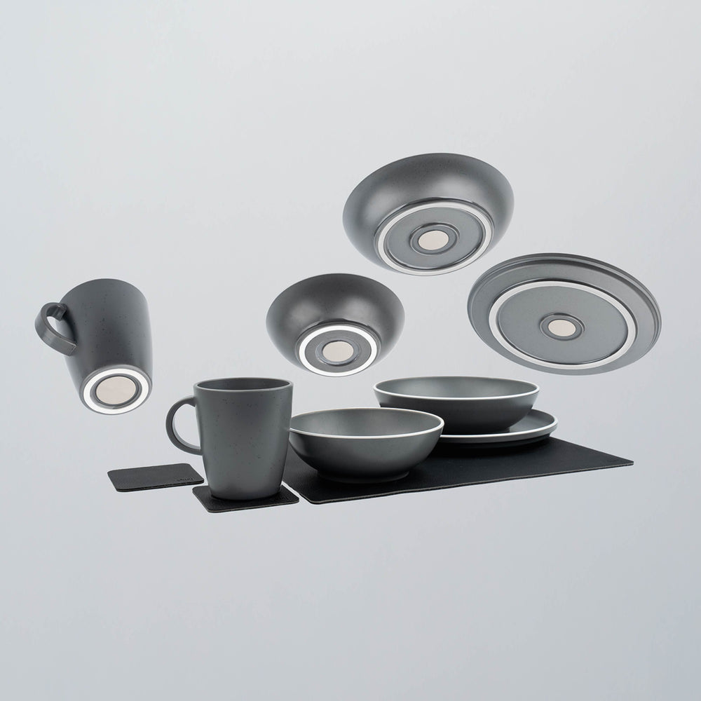 SILWY MAGNET TABLEWARE SET DOLOMIT DARK GREY + M [SYBR-KGS-11-A]