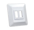 JR Products DBL Sw Base & Bezel W [13615]