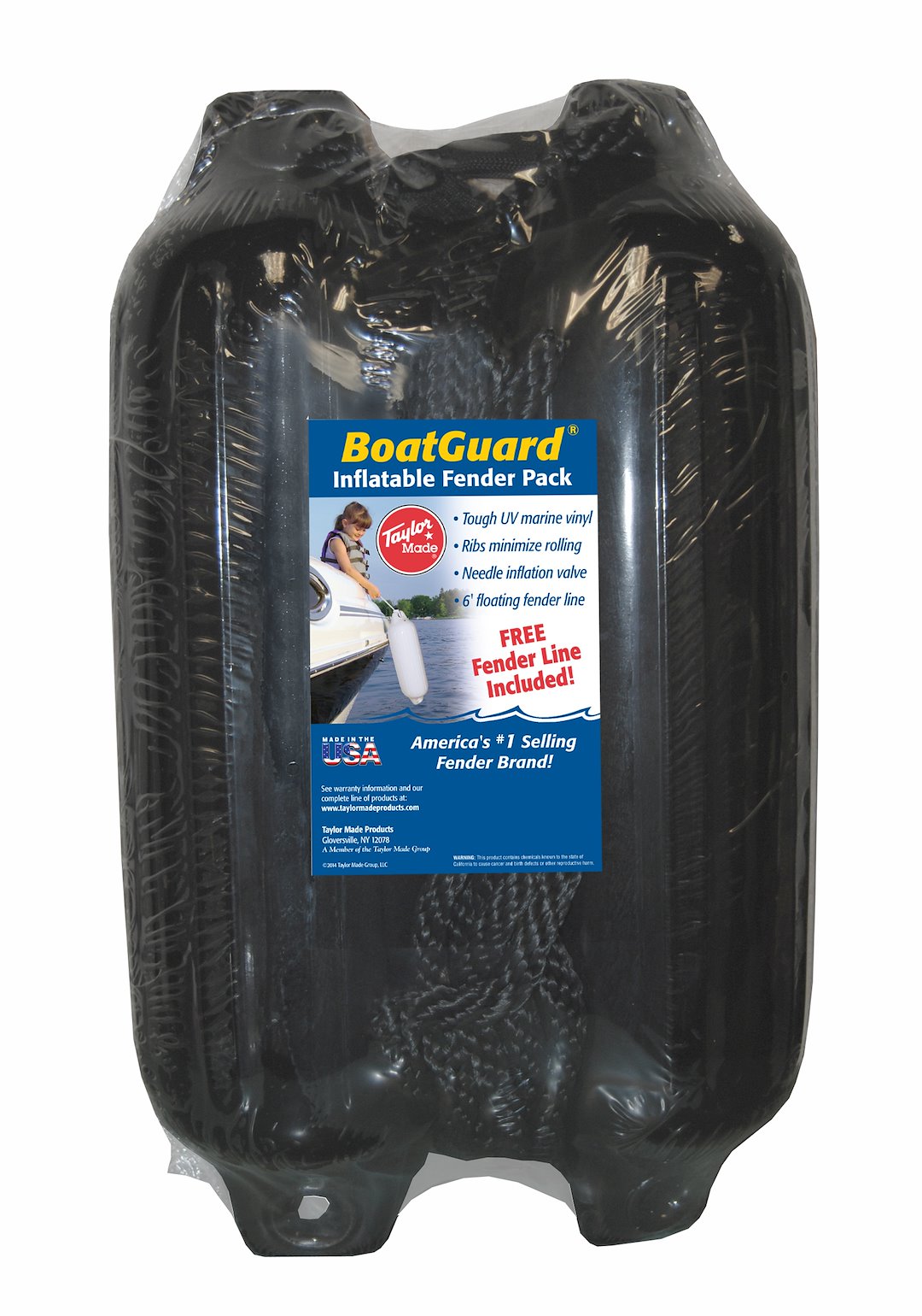 Taylor Made 6' X 22' Bg Fend 2 Pk. Black W/BLK [31016B2P]