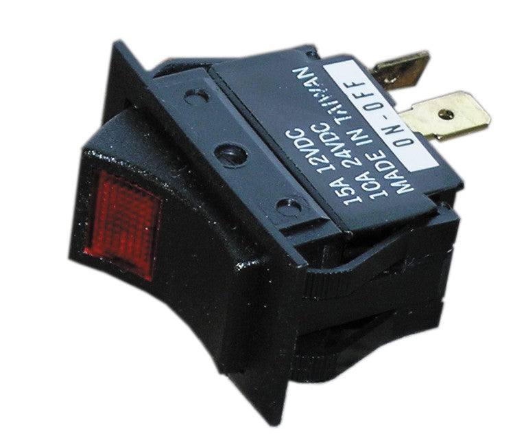 WHITECAP IND BLACK ROCKER SWITCH (MOM. ON/OFF) [S-8050C]